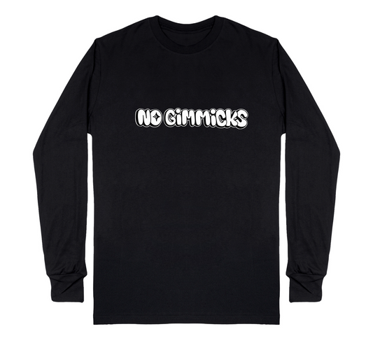 (NG) Black Long sleeve white graffiti T.